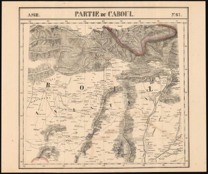1827 Vandermaelen map of Afghanistan and the Hindu Kush