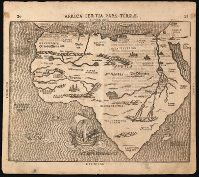 1589/ 1597 Bünting Map of Africa