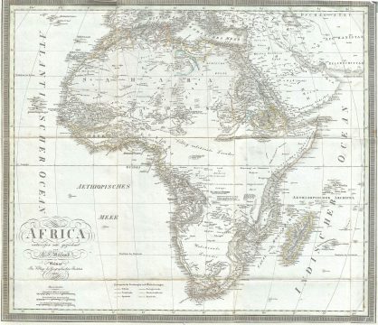 1827 Weiland Map of Africa