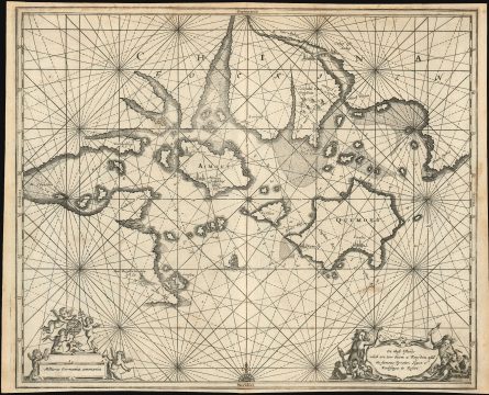 1675 Dapper Map of Xiamen (Amoy) and Southeastern China