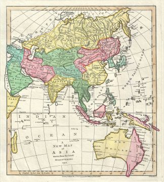 1793 Wilkinson Map of Asia and Australia
