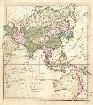 1794 Wilkinson Map of Asia and Australia