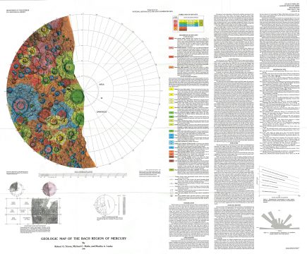 1990 U.S. Geological Survey Map of the Bach Region of Planet Mercury
