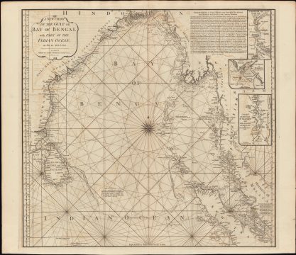 1797 Laurie and Whittle Map of the Bay of Bengal
