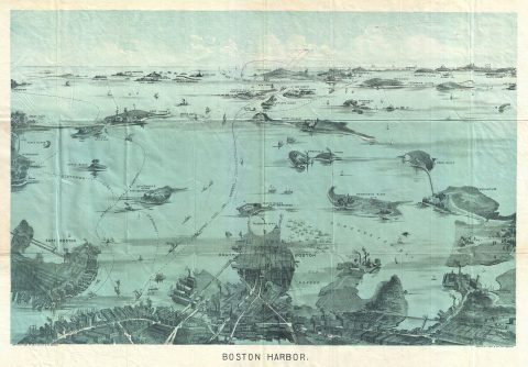 1897 Walker View of Boston Harbor