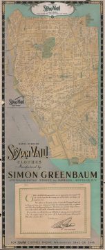 1934 Whitney Graham Calendar City Map of Buffalo, New York
