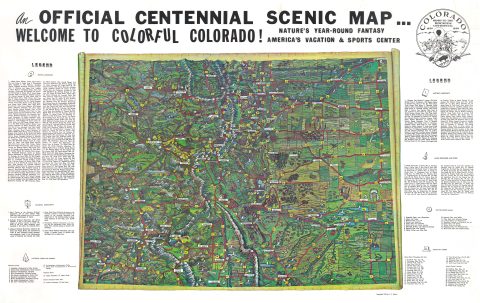 1959 Brewer Pictorial Map of Colorado