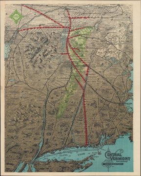 1890 View of the Central Vermont Railroad