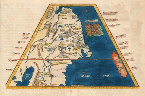 1535 Fries Map of China and Japan - Rare issue of 1st European Map of East Asia
