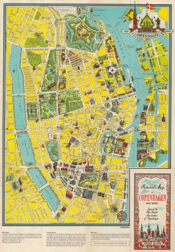 1955 Politiken Pictorial Tourist of Central Copenhagen, Denmark