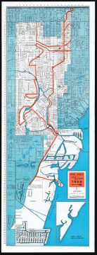 1960 Coral Gables Self Guided Tour Map
