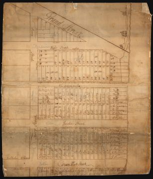 1788 Manuscript Plan of Corlear's Hook in New York City