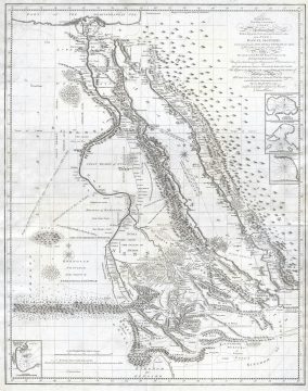 1790 James Bruce Map of Egypt, Abysinnia, and the Red Sea