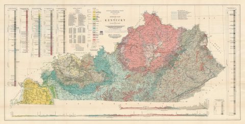 1929 Jillson Geological Map of Kentucky
