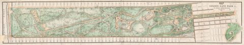 1903 Britton Map of Golden Gate Park, San Francisco