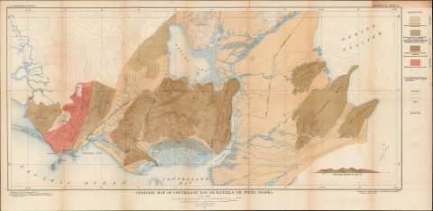 1921 U.S. Geological Survey Map of the Katalla Oil Field, Alaska