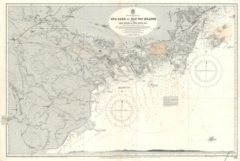 1926 Admiralty Nautical Map of North Vietnam: Hanoi, Ha Long Bay