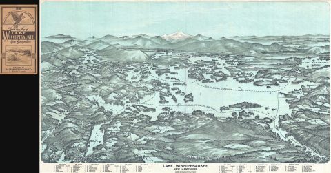 1909 Walker View of Lake Winnipesaukee, New Hampshire