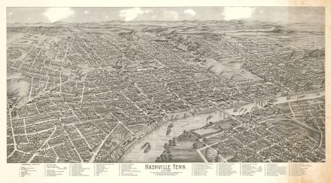 1958 First American National Bank of Nashville View of Nashville