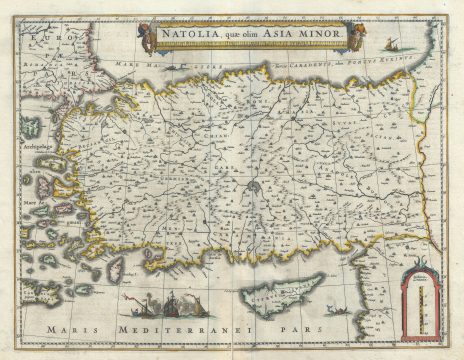 1640 Blaeu Map of Asia Minor