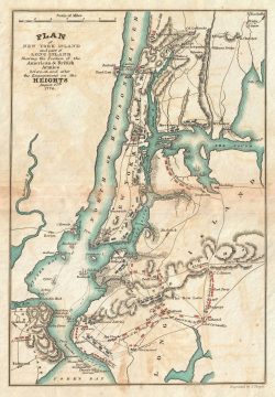 1832 Plan or Map of New York City: Manhattan, Brooklyn, Queens
