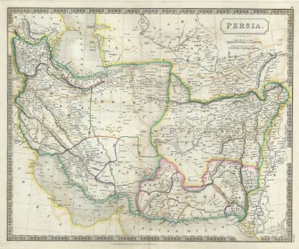 1835 Hall Map of Persia