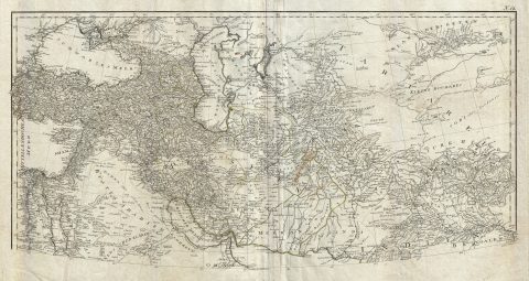 1786 Schraembl and Anville Map of Persia (Iran, Iraq, Afghanistan)