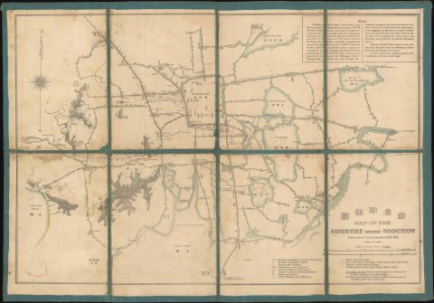 1902 Ferguson Map of Suzhou (Soochow), China and Environs