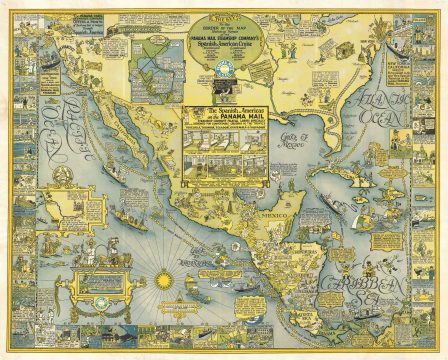 1928 Harrison Godwin Pictorial Map of North America and Central America